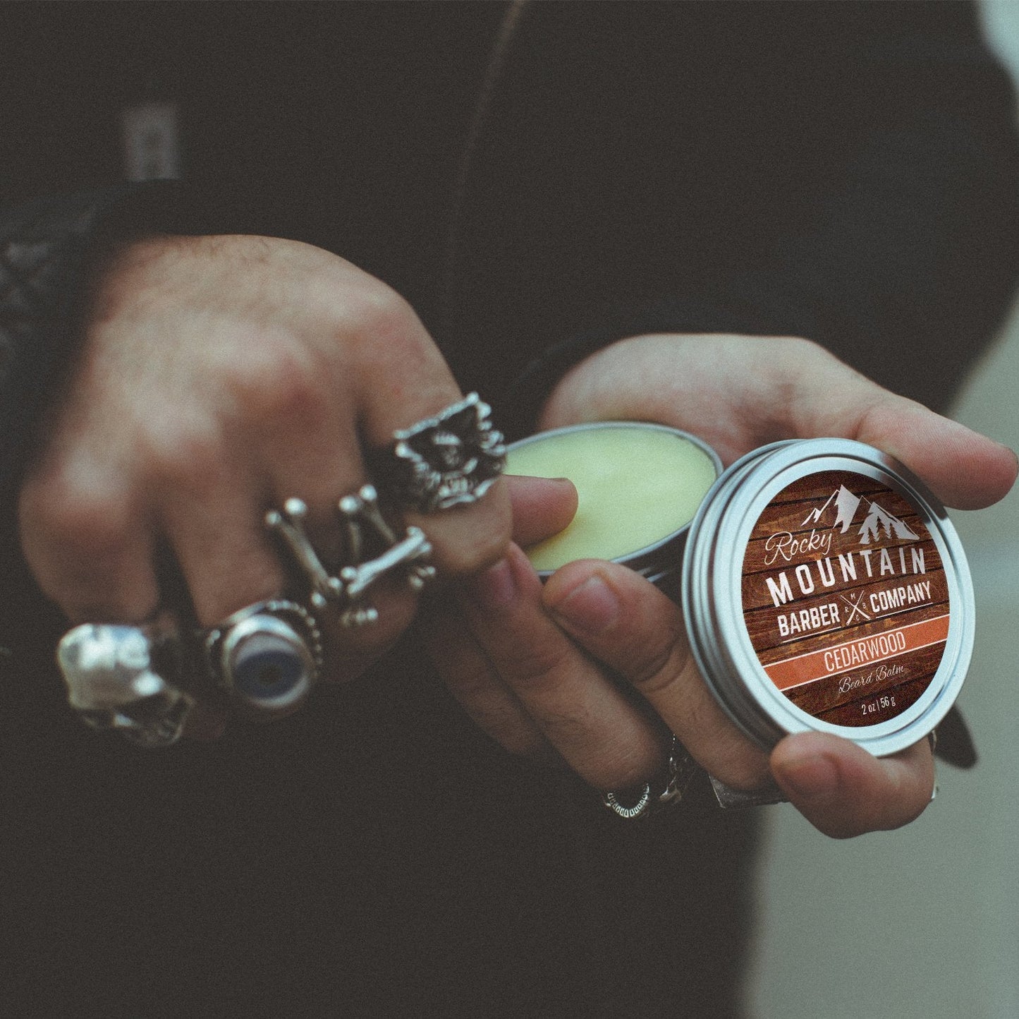 Beard Balm - Rocky Mountain Barber - 100% Natural - Premium Wax Blend with Cedarwood Scent, Nutrient Rich Bees Wax, Jojoba, Tea Tree, Coconut Oil Beauty & Personal Care Rocky Mountain Barber Company