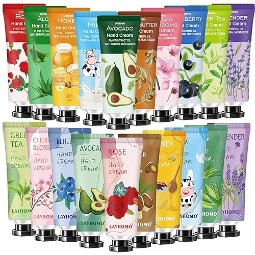 20 Pack Hand Cream Gifts Set,Hand Lotion for Dry Hands,Stocking Stuffers for Women,Teacher Appreciation Gifts,Birthday Gifts Stuffers for Teens,Travel Beauty & Personal Care MarvelsAura