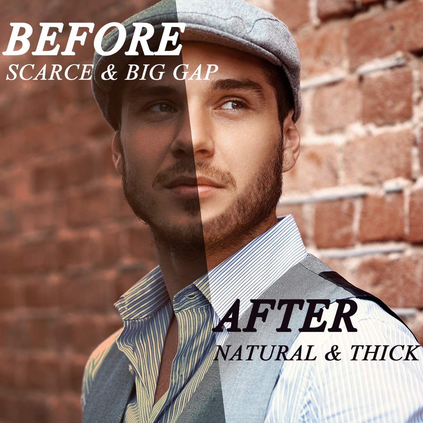 Beard Pencil Filler for Men - Water Resistant, Sweat Proof, Long Lasting & Natural Finish Barber Pencil, Mustache Repair Shape, Two Replacement Tips Beauty & Personal Care MUFUN