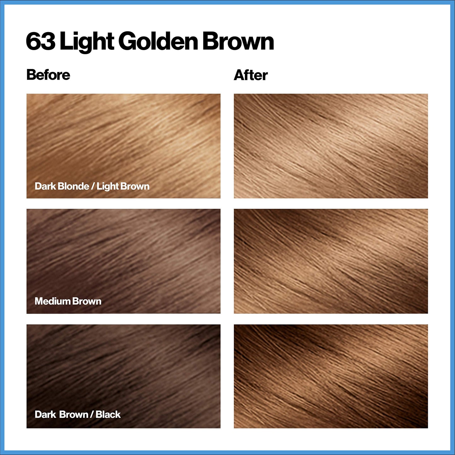 Revlon Permanent Hair Color, Permanent Hair Dye, Total Color with 100% Gray Coverage, Clean & Vegan, 63 Light Golden Brown, 3.5 Oz Beauty & Personal Care REVLON
