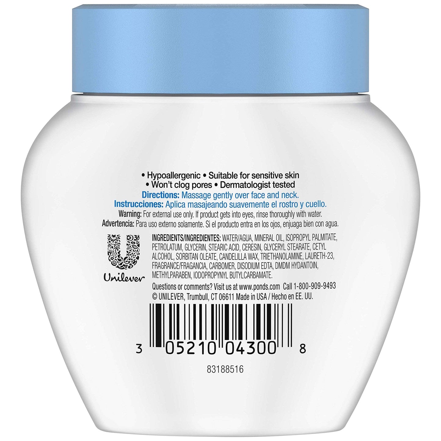 Pond's Dry Skin Cream 3.90 oz (Pack of 4) Beauty & Personal Care POND'S