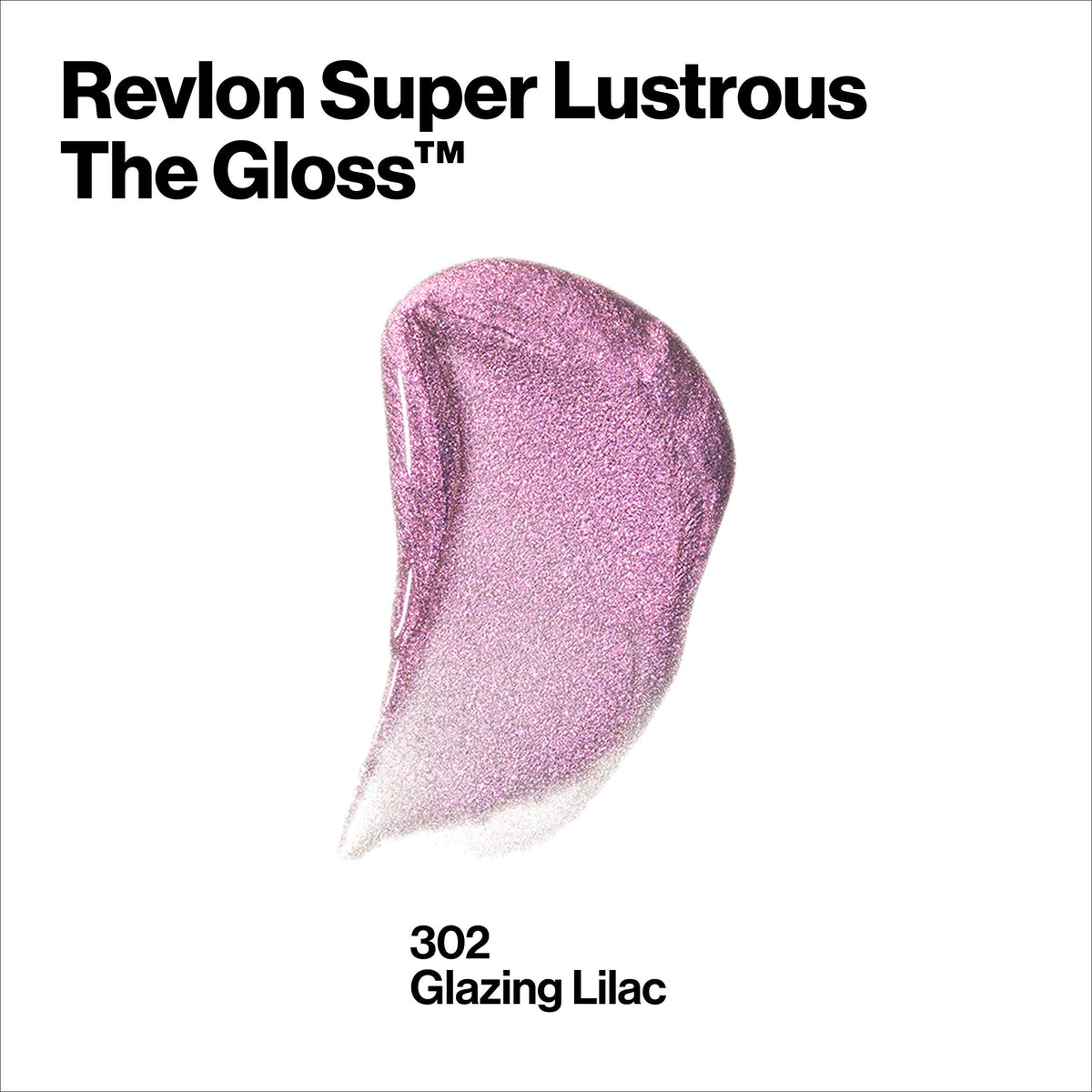 Revlon Super Lustrous Lip Gloss, Non-Sticky, Hydrating, High Shine Finish, 302 Glazing Lilac, 0.13 oz Beauty & Personal Care REVLON