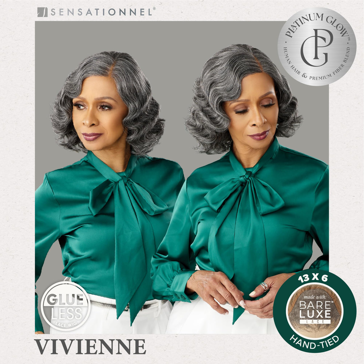 Sensationnel Platinum Glow 13x6 Wig-Vivienne, STEELGRAY