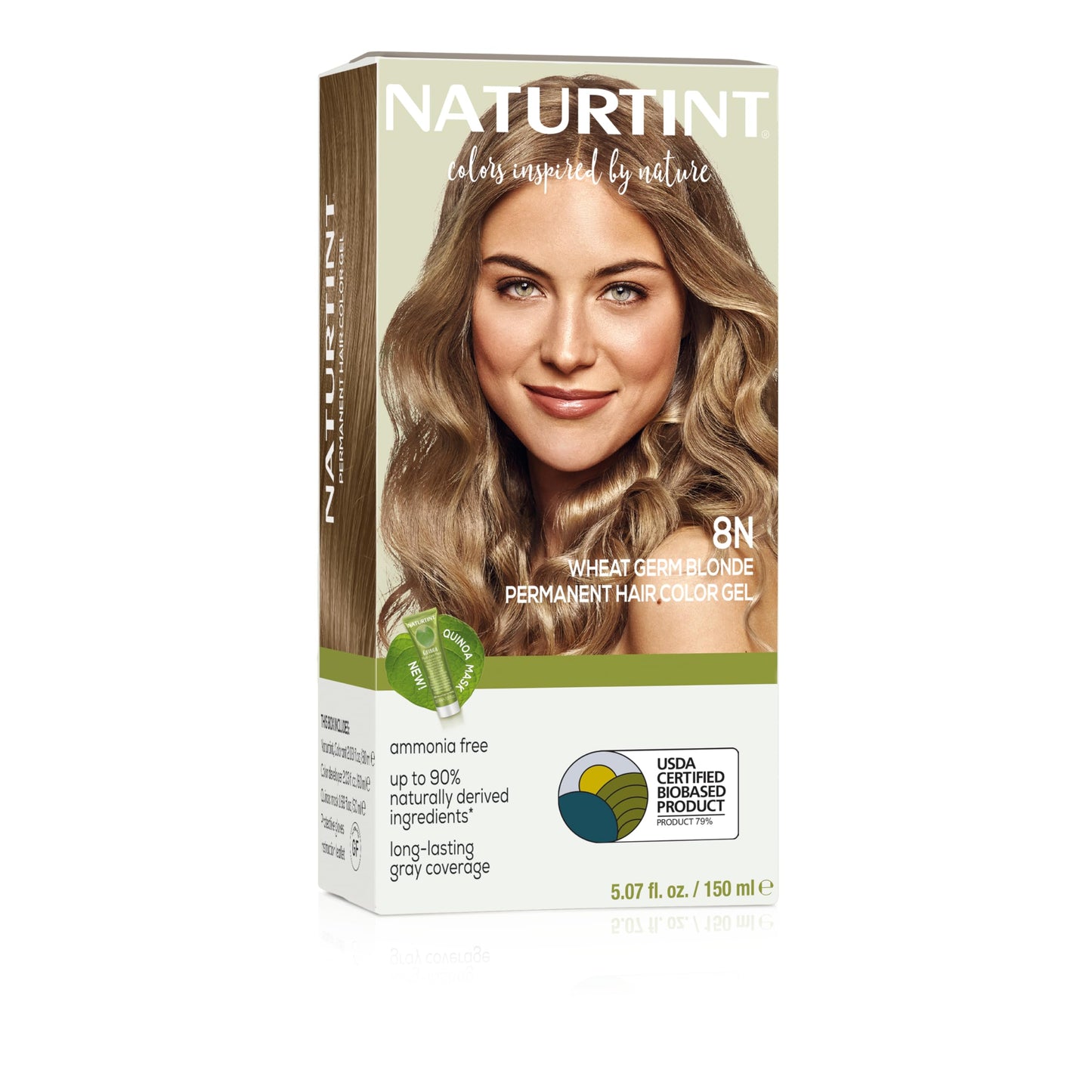 Naturtint 8N Wheat Germ Blonde Permanent Hair Color (Pack of 1), Ammonia Free, Vegan, Cruelty Free, up to 100% Gray Coverage, Long Lasting Results Beauty & Personal Care Naturtint