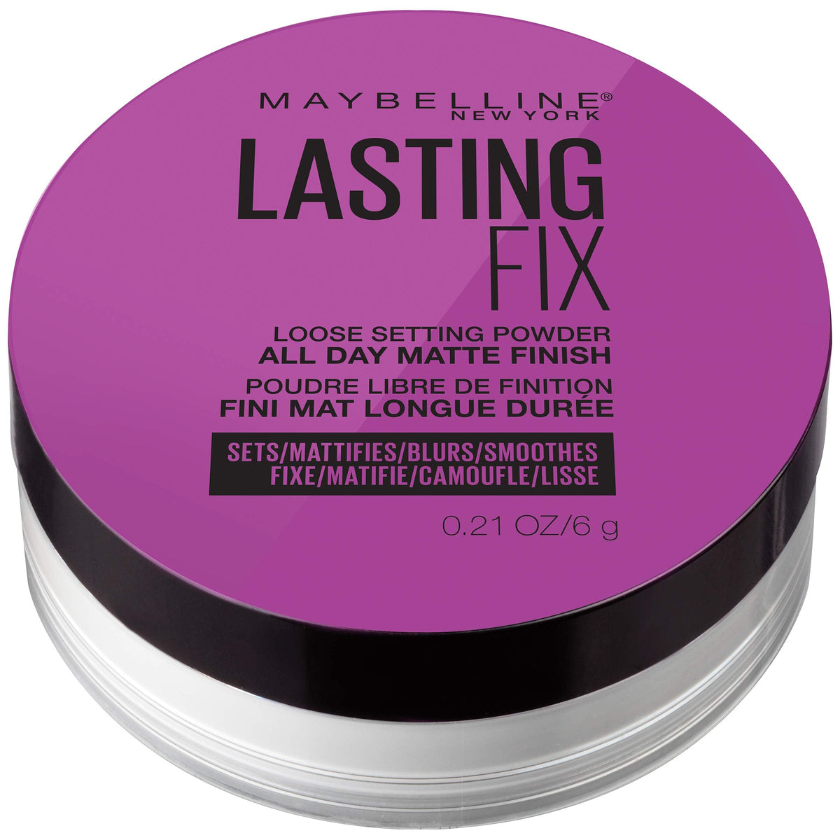 Maybelline Facestudio Lasting Fix Setting + Perfecting Loose Powder Makeup, All Day Matte Wear, Minimizes Shine, Sets Foundation Makeup, Translucent Beauty & Personal Care MAYBELLINE