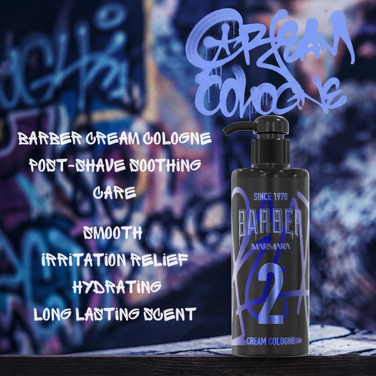 barber marmara Cream Cologne No.2 After Shave Balm Post Shave Lotion for Men, Soothing & Hydrating Barbershop Cologne, Antiseptic Skin Care, Masculine Beauty and Personal Care barber marmara