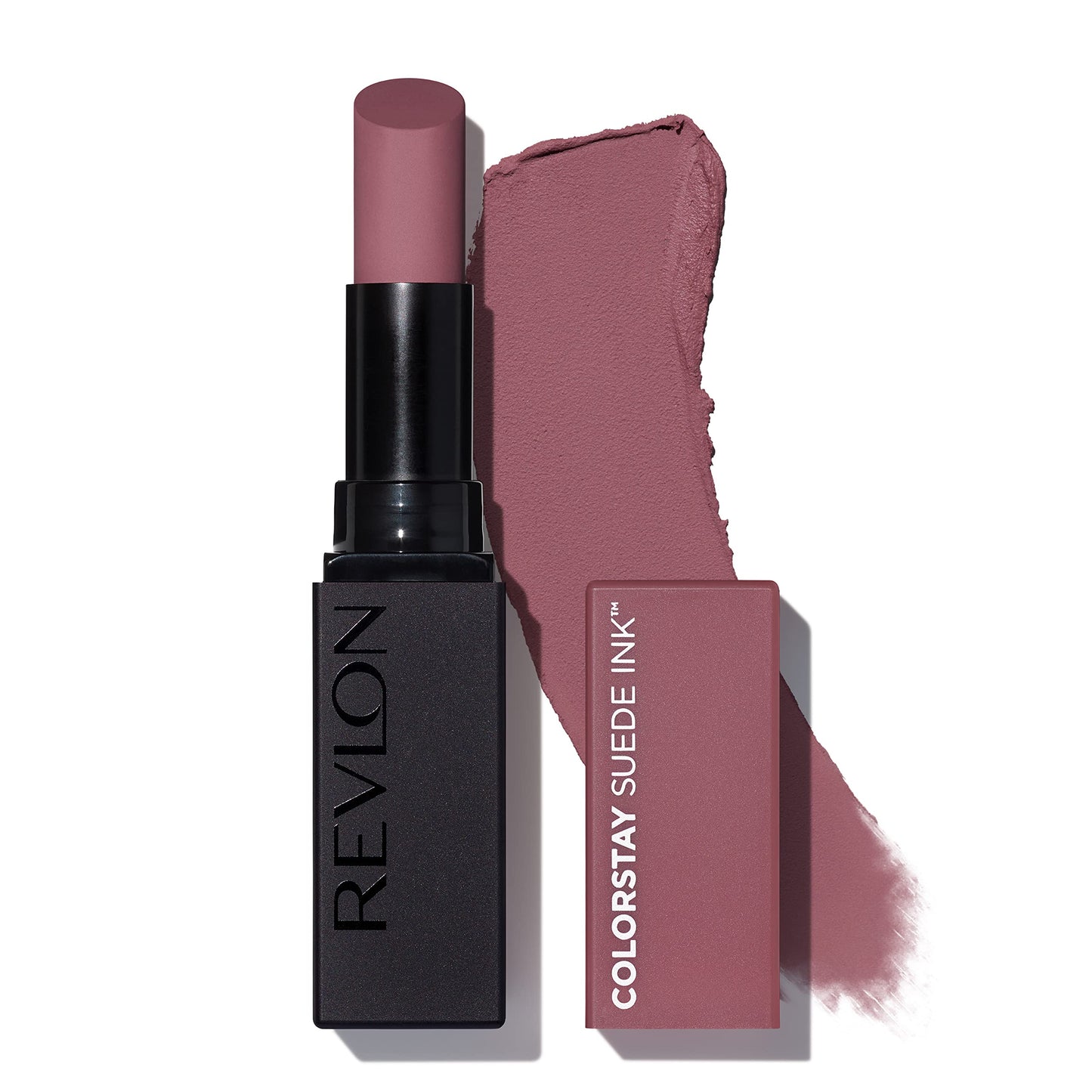 Revlon Lipstick, ColorStay Suede Ink, Built-in Primer, Stocking Stuffer for Women, Waterproof, Smudge-proof, Matte Color, 012 Power Trip, 0.09 oz Beauty & Personal Care REVLON
