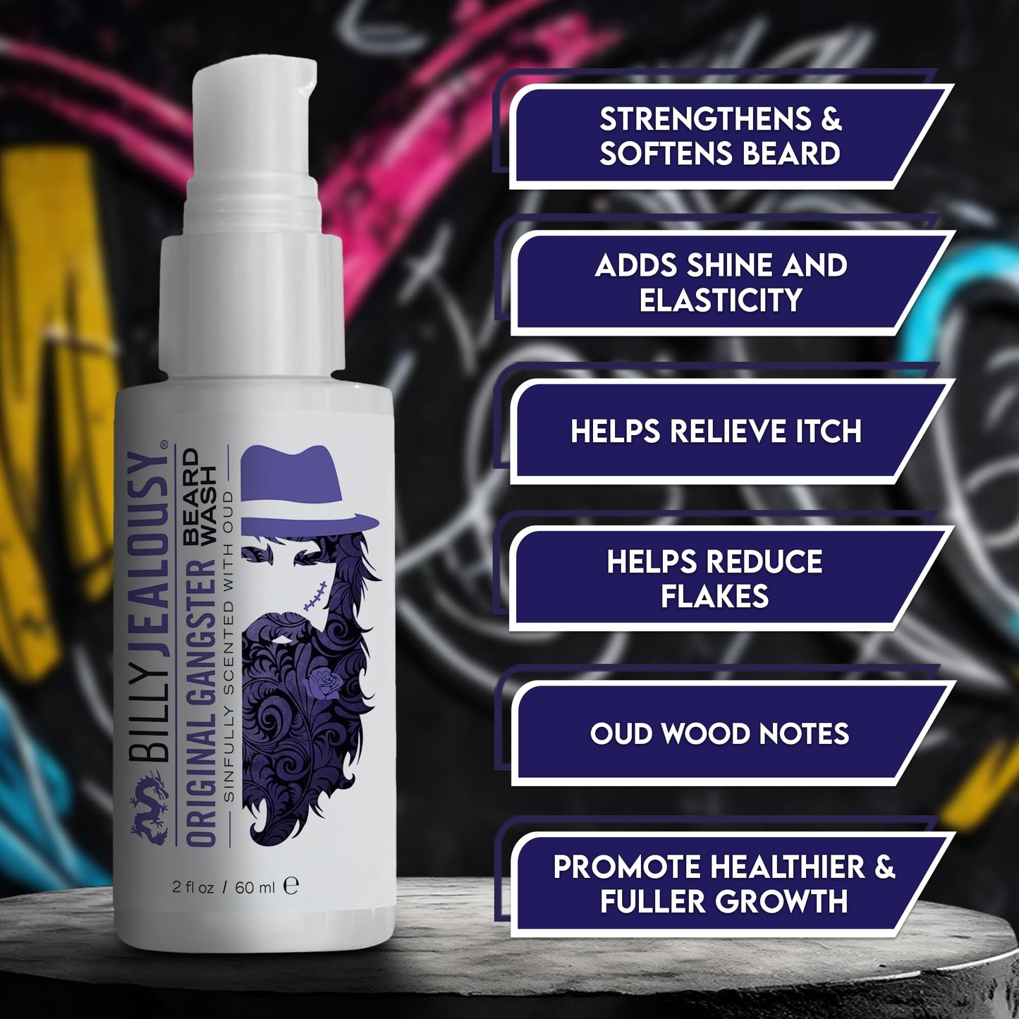 Billy Jealousy Beard Oil for Men, Weightless, Low Shine, and Hydrating Beard Moisturizer for Softer Hair, Helps Prevent Itching and Flakes, Original Beauty & Personal Care Billy Jealousy