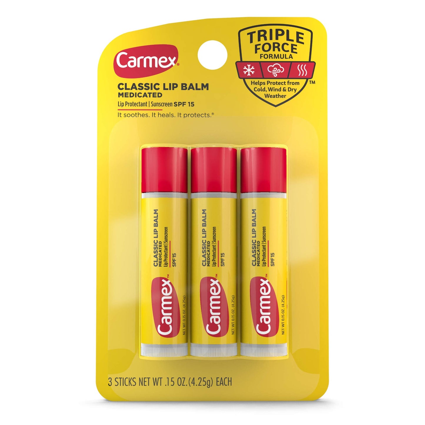 Carmex Lip Balm Moisturizing Original,0.15 oz (3 Count) Beauty and Personal Care Carmex
