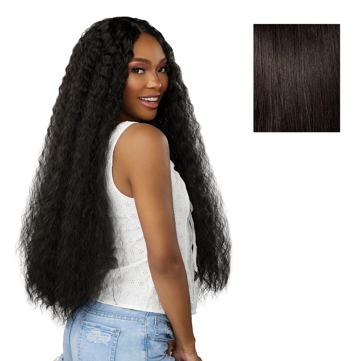 Sensationnel Dashly Lace Front Wig-Unit 52, 2 DARKBROWN