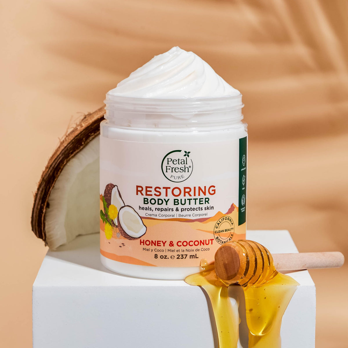 Petal Fresh Pure, Restoring Body Butter, Heals, Repairs & Protects Skin with Honey & Coconut Oil, 8 Fl oz Beauty & Personal Care Petal Fresh
