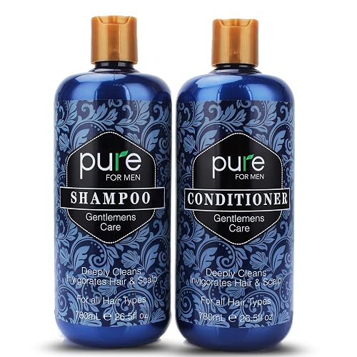 Rachelle Parker Hair Care Set for Men, Natural and Organic Shampoo and Conditioner for Fine and Thinning Hair Supports Healthier Growth, Repairs Beauty & Personal Care Rachelle Parker