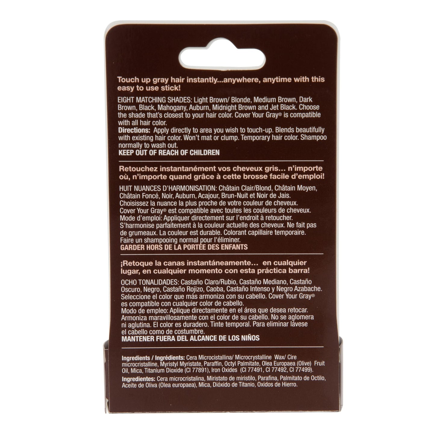 Cover Your Gray for Women Touch Up Stick, Dark Brown, 0.15 oz Beauty & Personal Care Cover Your Gray