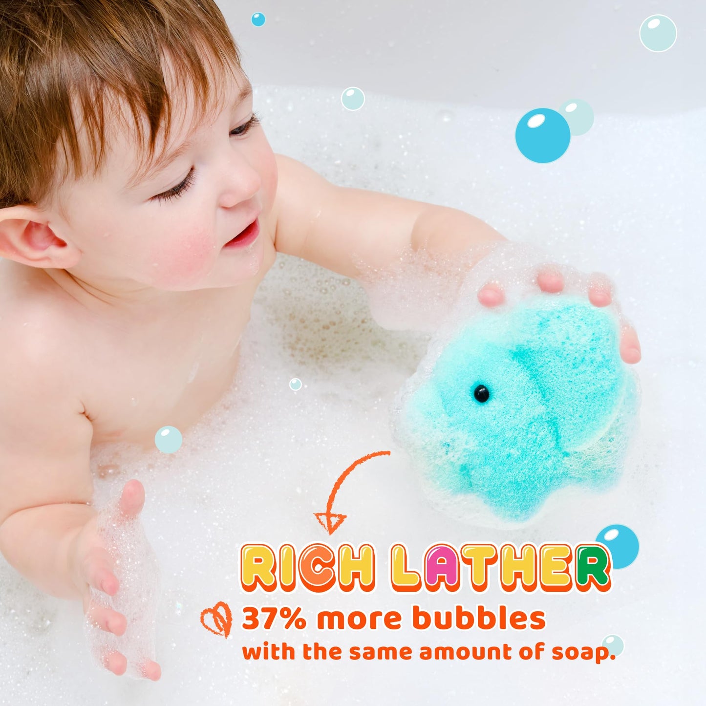 Spongentle Baby Bath Sponge Gift Set - Animal Kingdom Sponge 3 Pack - Bath Essentials for Baby Boys Girls Infants, Gifts for Newborn and Kids, Must Beauty & Personal Care Sunlite Sports