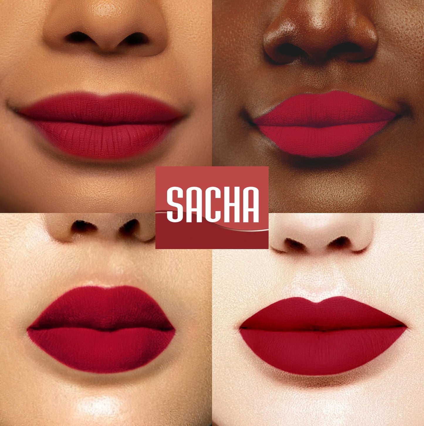 Sacha Cosmetics Intense Matte Lip Velvet Liquid Lipstick, Long-Lasting Velvet Matte Finish, 0.2 fl oz, Hello Boys! Beauty & Personal Care Sacha Cosmetics