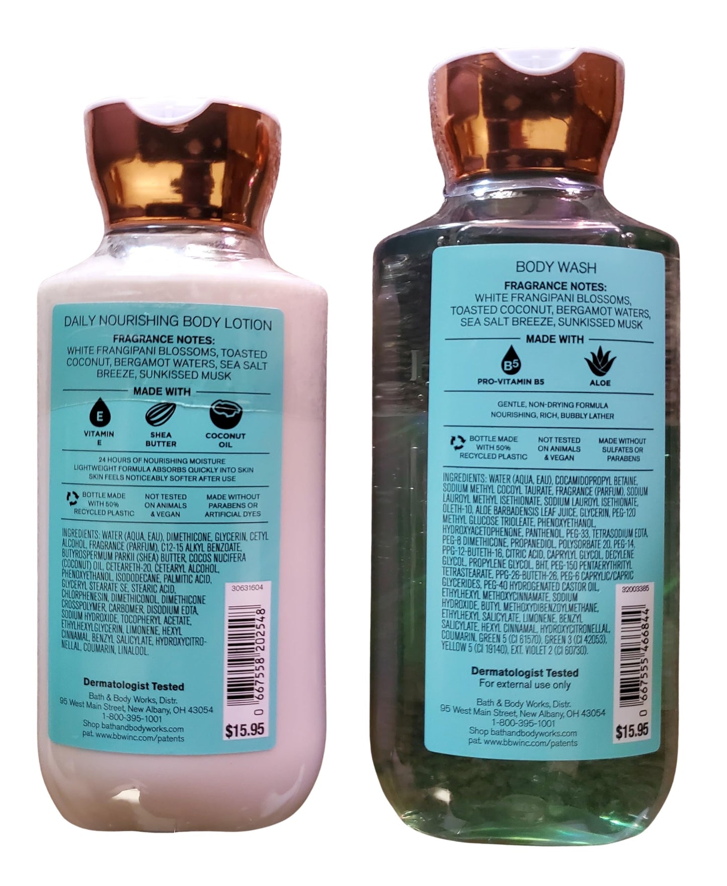 Bath & Body Works At The Beach Body Lotion and Body Gel Wash 2 Piece Set Beauty and Personal Care Bath & Body Works