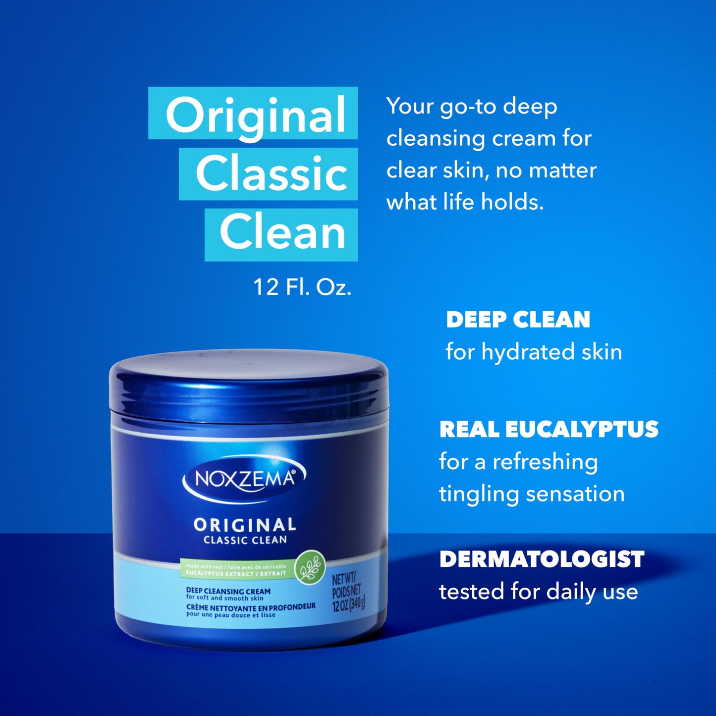 Noxzema Classic Clean Cream, Original Deep Cleansing 12 oz Beauty and Personal Care Noxzema