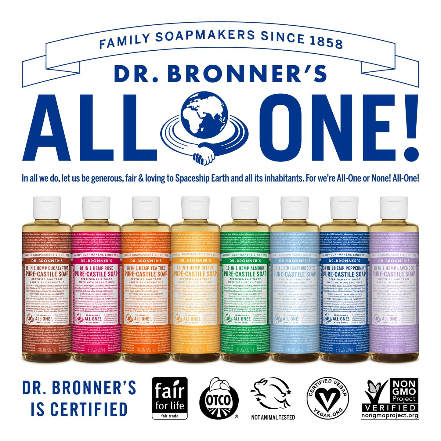 Dr. Bronner's Magic Soaps: Liquid Castile Soap, Eucalyptus 8 oz (3 pack) Beauty & Personal Care Dr. Bronner's