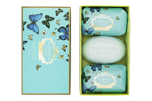 Portus Cale Fragrance Soaps Set in a Box (3 150g) Sugarcane & Lemongrass Scented Soaps Beauty & Personal Care Portus Cale