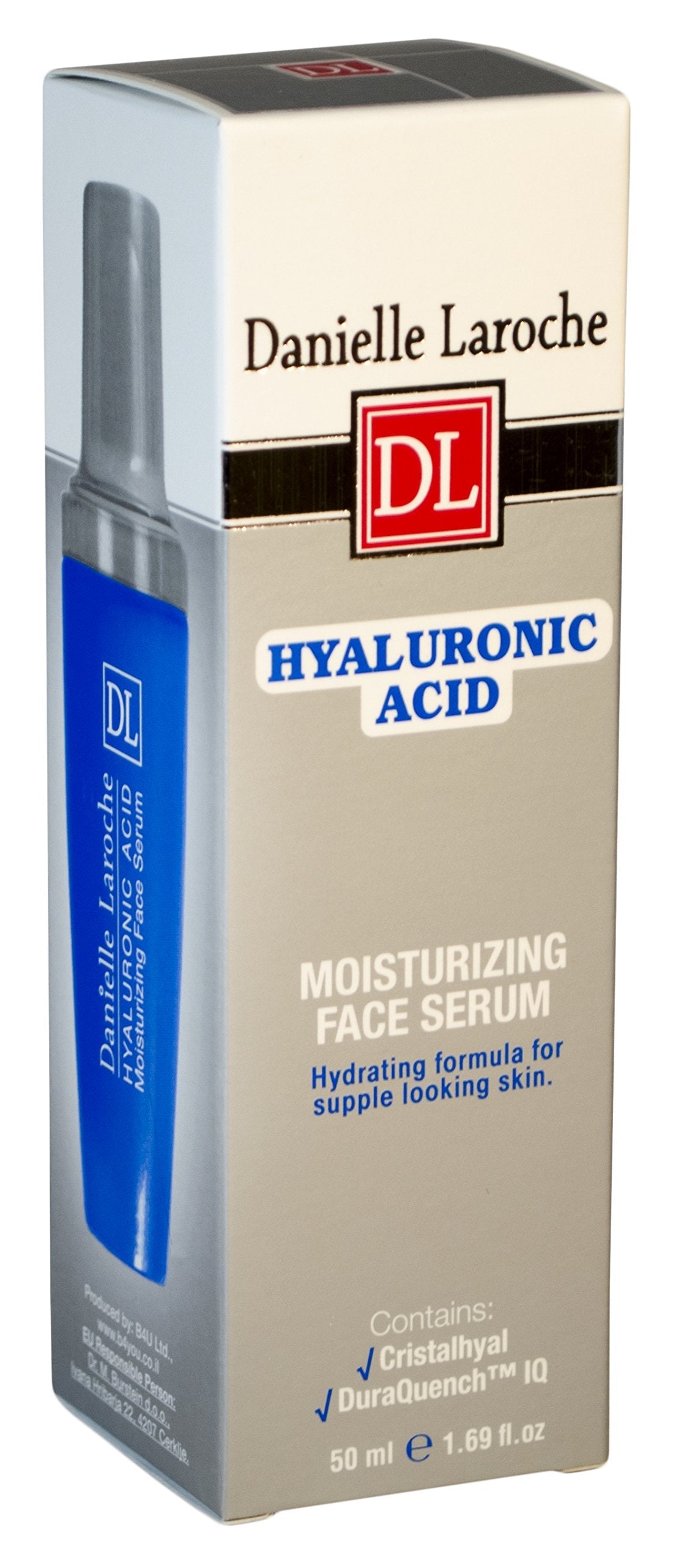 Danille Laroche Hyaluronic Acid Moisturizing Face Syrum for All Skin Types 1.69 Fl Oz. Beauty & Personal Care Danielle Laroche