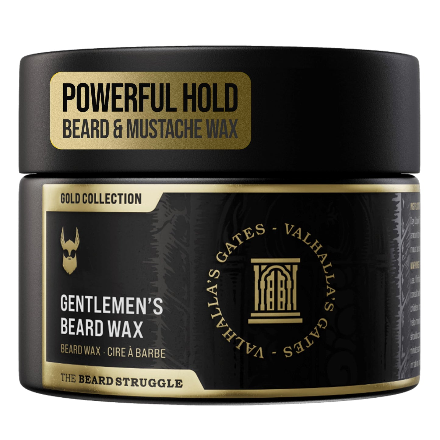 Gentlemen's Beard & Mustache Wax for Men by Beard Struggle - Viking Beard Wax Helps to Tame Style & Groom - Gold Collection - Valhalla's Gates Beauty and Personal Care The Beard Struggle