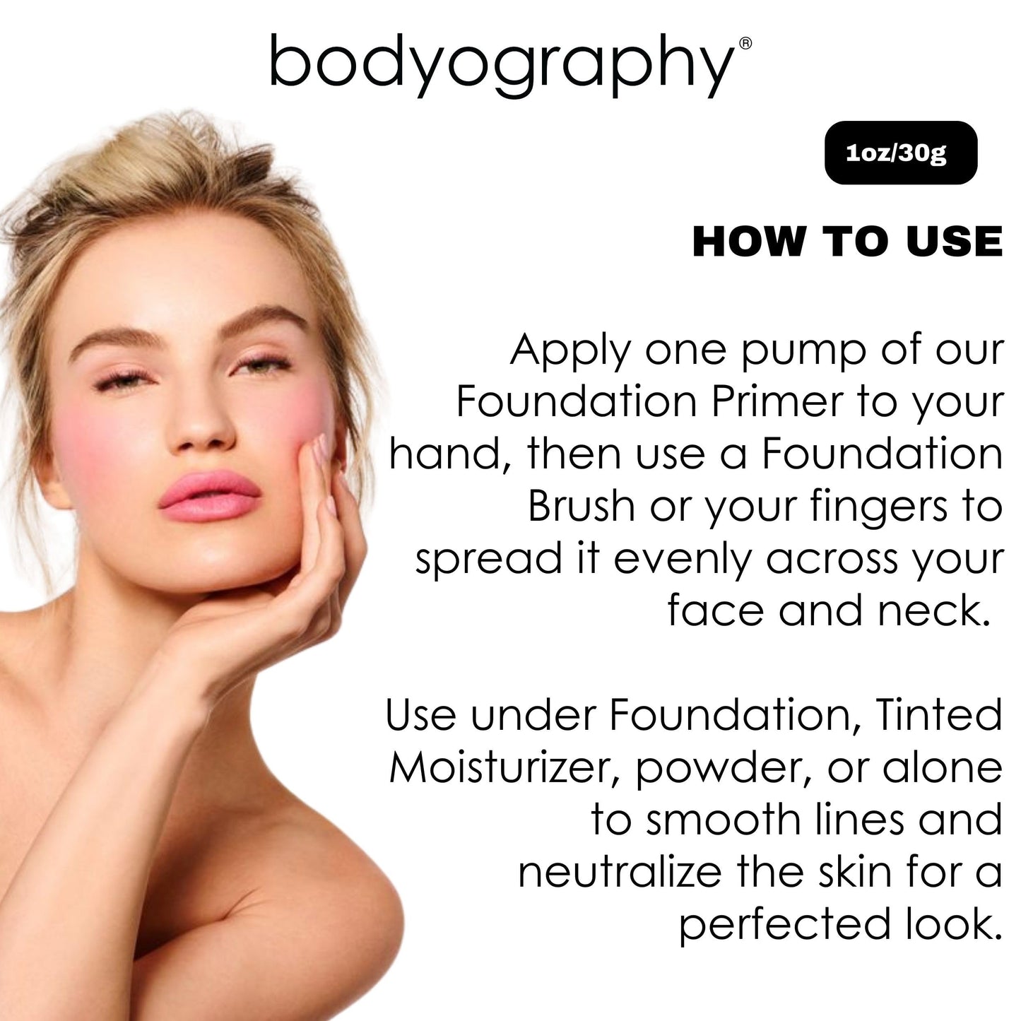 BODYOGRAPHY - Foundation Primer (Green): Flawless Anti-Aging Salon Makeup Primer w/Vitamin E, A, Jojoba, Grapeseed Oil | Control Shine | Gluten-Free Beauty & Personal Care Bodyography