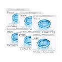Pears Pure and Gentle with Glycerin and Mint Extracts - Transparent Soap Bar for Radiant Skin - Bar Soap for Women and Men - Blue - 6 pc Beauty & Personal Care Pears