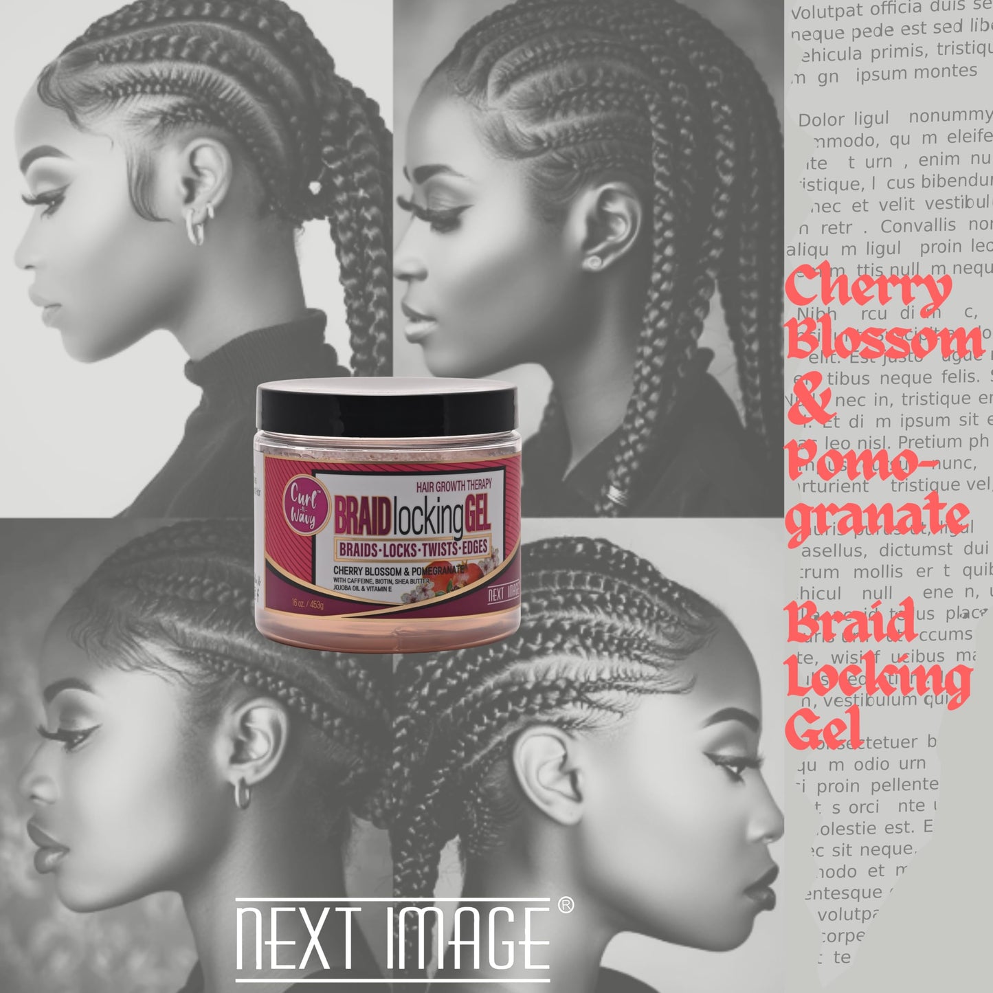 NEXT IMAGE Braid Locking Gel (Cherry Blossom & Pomegranate, 16 oz.) Beauty & Personal Care NEXT IMAGE
