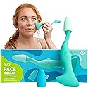 RAD Facial Roller - 2-in-1 Jade Roller & Gua Sha Tool, Silicone Handle, Skin Care, Rolling & Scraping Massage Therapy Beauty & Personal Care RAD