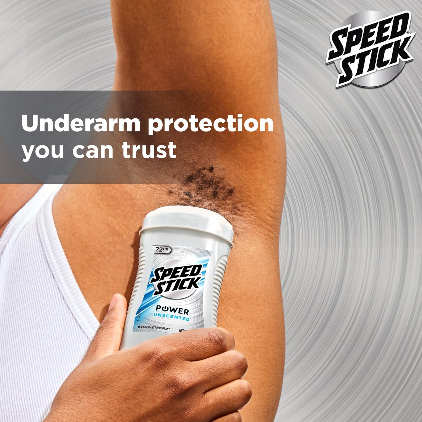 Speed Stick Power Antiperspirant Deodorant for Men, 72 HR Sweat & Odor Protection, Unscented, 3.0 oz Stick (4 Pack) Beauty and Personal Care Speed Stick