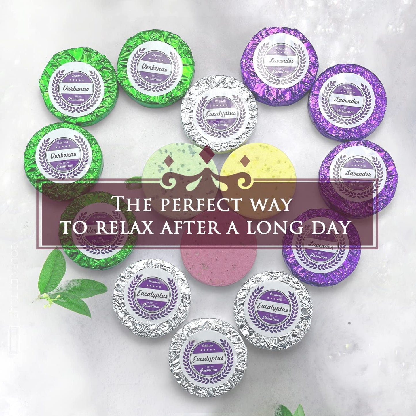 Shower Steamers Multi-Quantity Packed (45PCS) Women/Men Gift Set-Lavender, Verbena, Eucalyptus Aromatic Shower Bombs, Individually Wrapped Tablets Beauty and Personal Care leoce