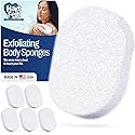 HartFelt Bath Sponges for Shower | Oval Body Wash Scrubber for Exfoliating Skin | Clean and Refresh Body, Back & Arms | Chemical-Free Body Sponge | Beauty & Personal Care HartFelt