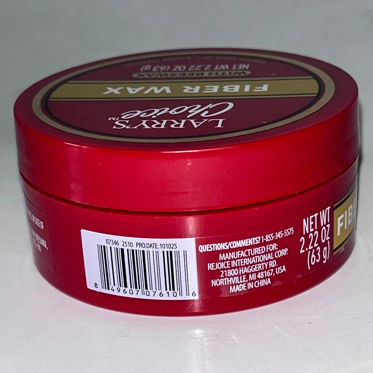 Larry's Choice™ Fiber Wax with Beeswax, High Hold, Low Shine, 2.22 oz