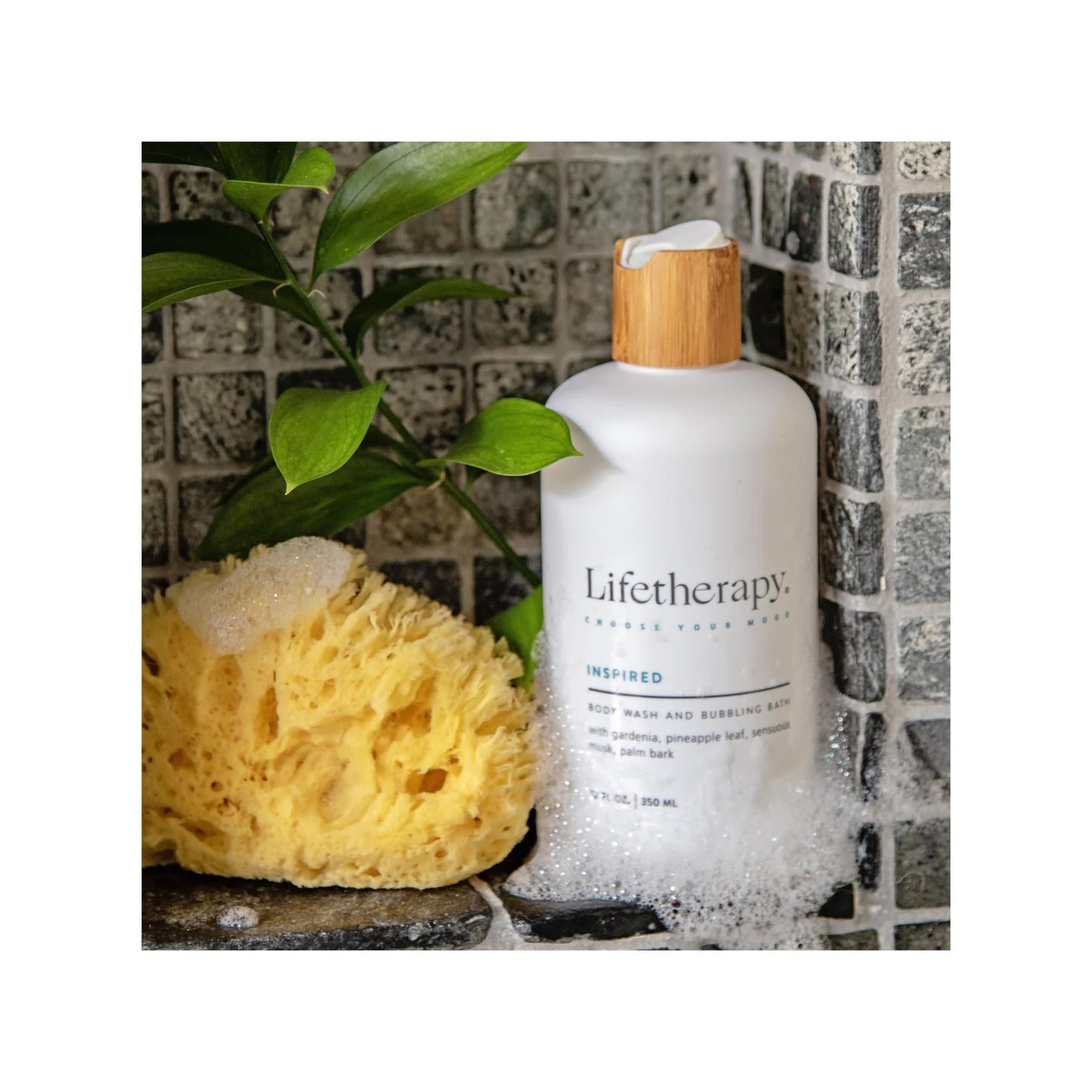 Lifetherapy 3-in-1 Body Wash Bubble Bath & Hand Wash - Inspired | Clean Skin-Loving Formula | Vegan & Gluten Free | Nourishing & Revitalizing | Free Beauty & Personal Care Lifetherapy