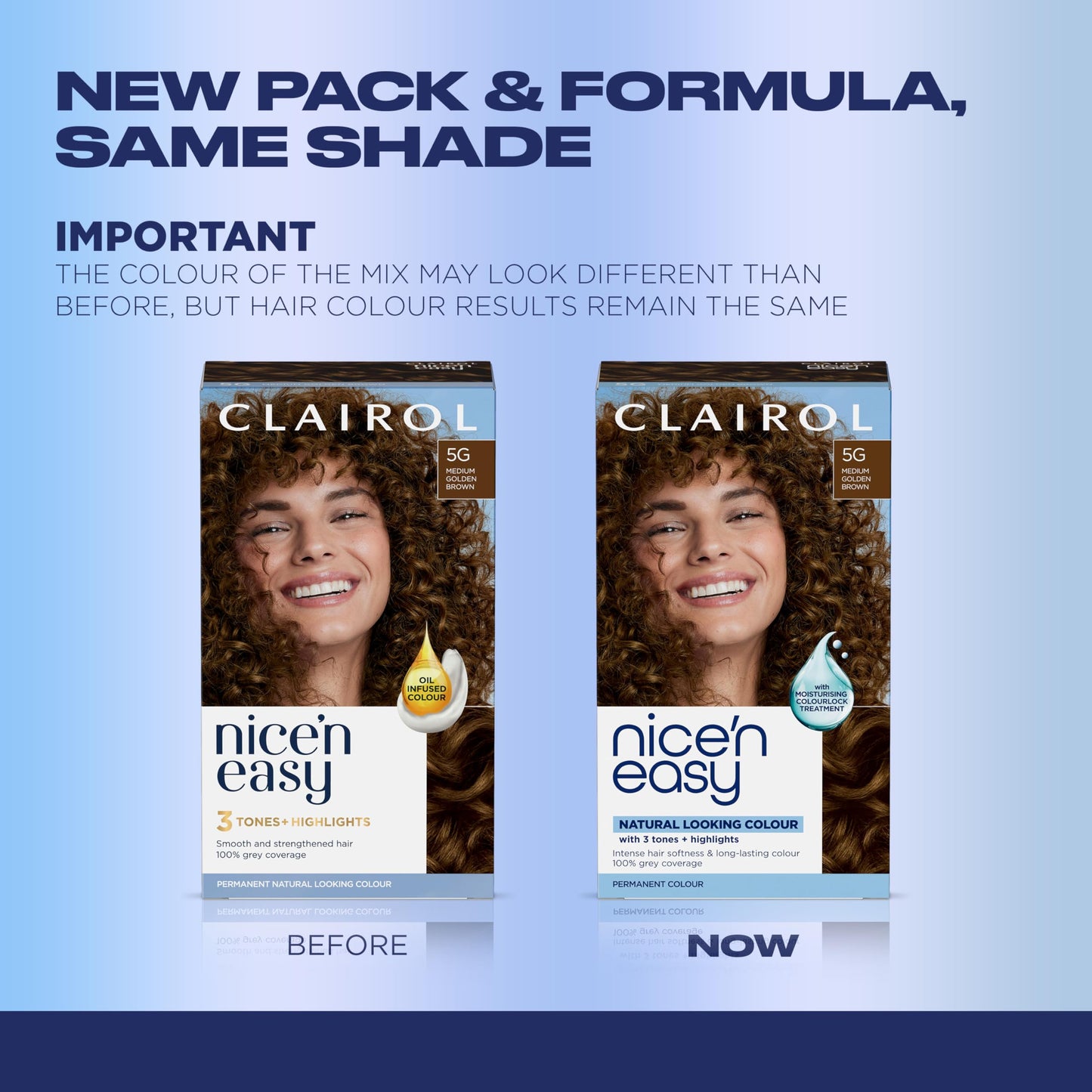Clairol Nice'n Easy Permanent Hair Dye, 4R Dark Auburn | 100% Gray Coverage | Long?Lasting, Natural?Looking Color & Shine | Pack of 3 Beauty & Personal Care Clairol