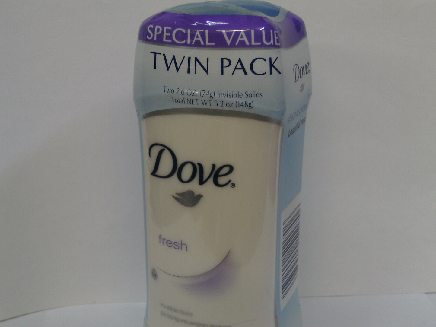 Dove Invisible Solid Deodorant, Fresh-5.2 oz, Twin Pack Beauty and Personal Care Unilever