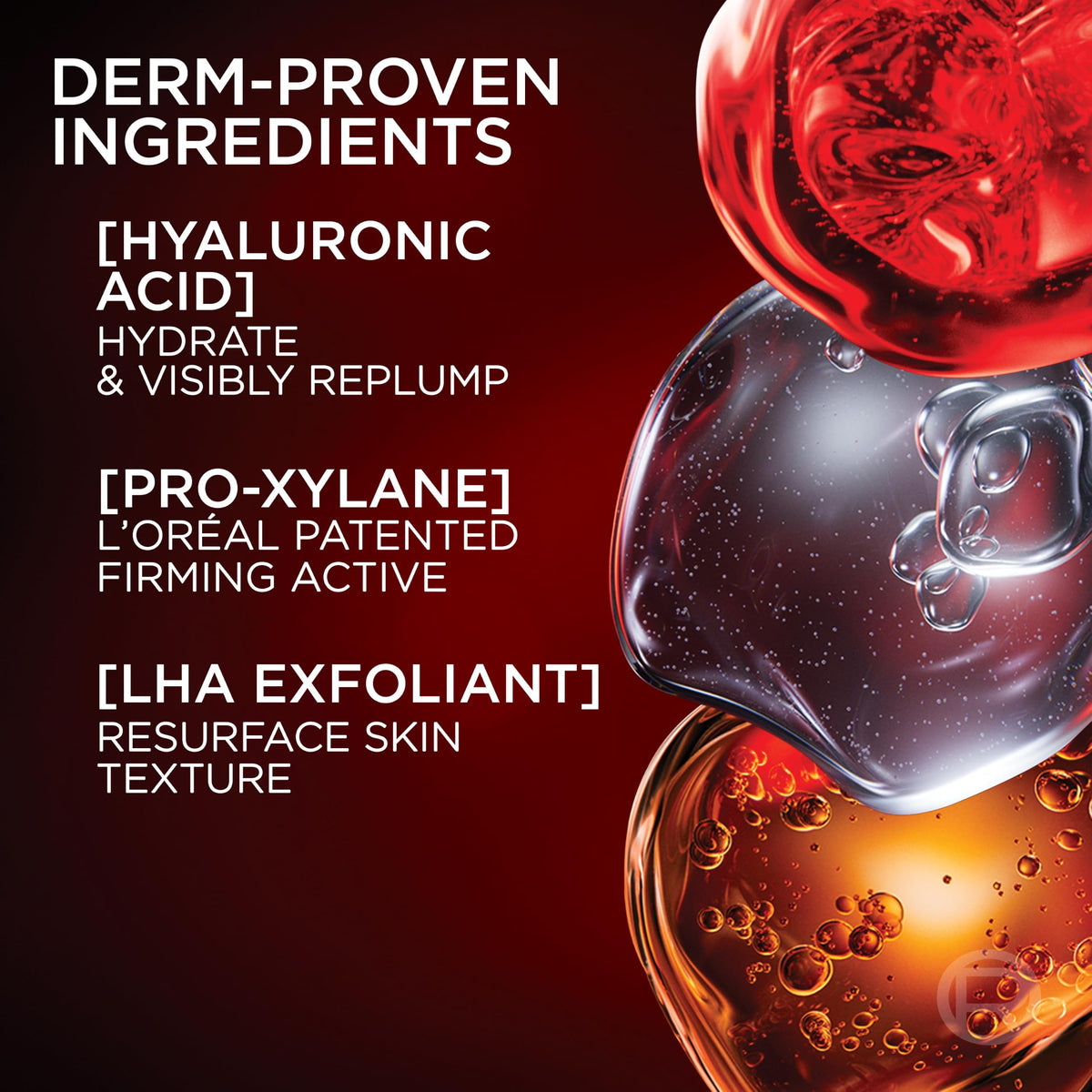L'Oreal Paris Revitalift Triple Power Anti-Aging Concentrated Face Serum, Hyaluronic Acid and Pro-Xylane, Reduces Wrinkles 1 oz