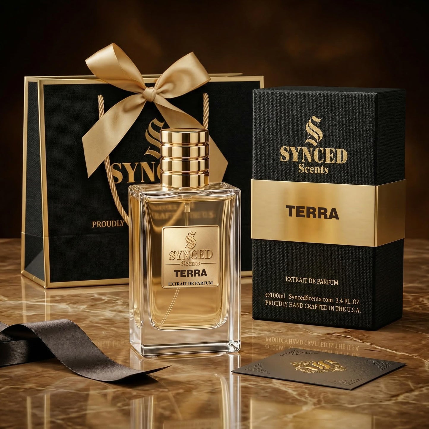 SYNCED Scents TERRA Inspired by Terre deH.ermes Perfume for Men - Long Lasting Citrus Woody Fragrance - Intense Earthy Fresh Masculine Orange Beauty & Personal Care SYNCED Scents