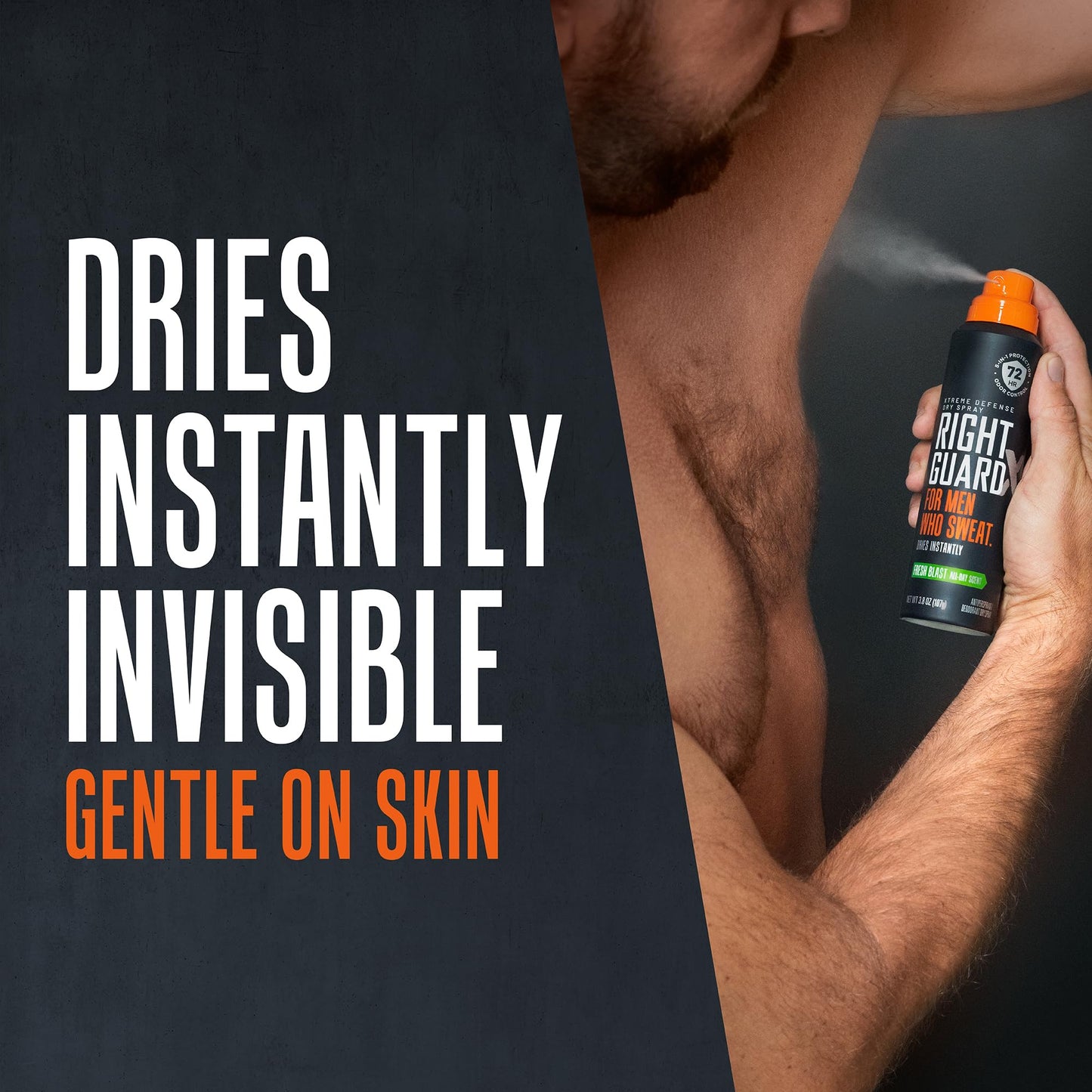 Right Guard Xtreme Defense Dry Spray Deodorant Antiperspirant, Fresh Blast Scent - 5-in-1 Deodorant Men Can Trust, Blocks Sweat 2X Longer,72-Hour Odor Beauty and Personal Care Right Guard