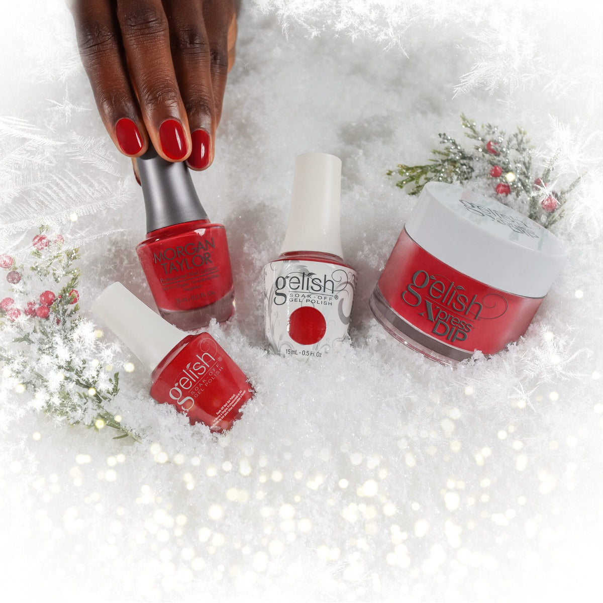 Gelish Xpress Dip Powder Nail Manicure - Stilettos in The Snow, 1.5 oz