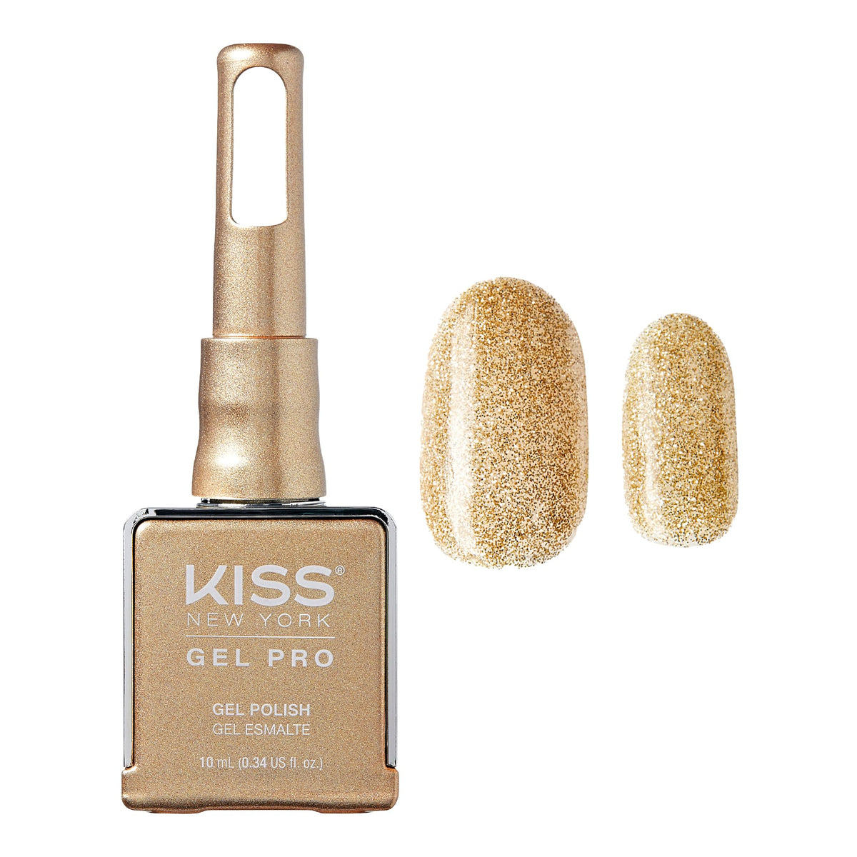 Kiss New York Gel Nail Polish Soak Off UV LED Gel Polish 10mL Nail Art Salon Manicure DIY HEMA FREE, TPO FREE (Champagne Problems)