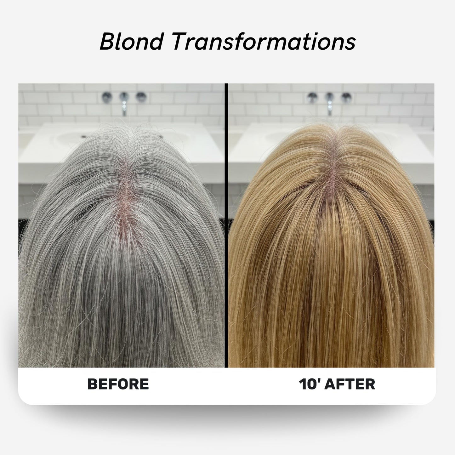 Polar Haircare - Blonde Dye Shampoo for Women and Men - Gray Coverage Color Cleanser, Semi-Permanent Golden Tone Kit, Light Color Wash, Quick Beauty & Personal Care POLAR HAIR CARE