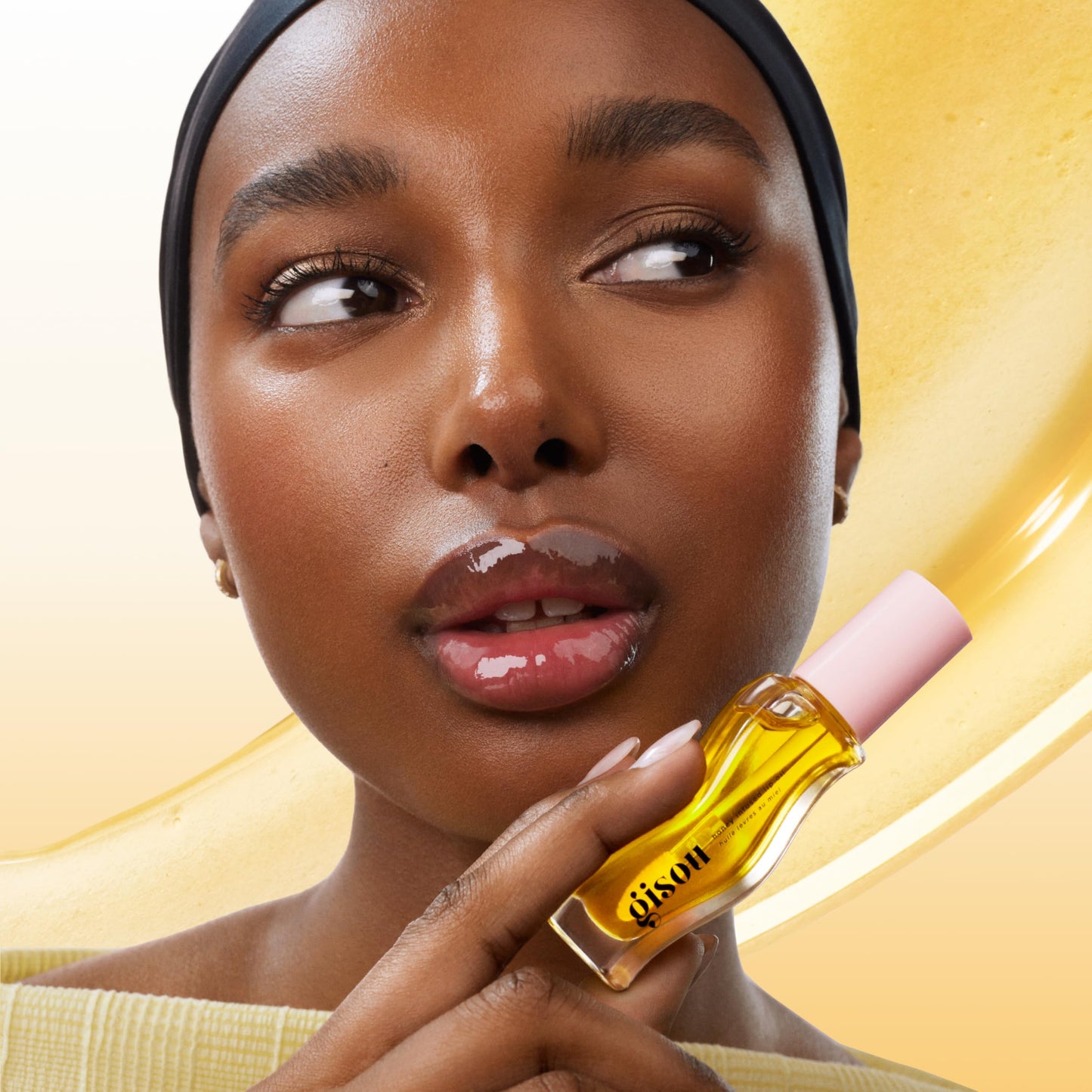 Gisou Honey Infused Lip Oil - Hydrating & Glossy Lip Oil with Jojoba Seed Oil, Non-Sticky Shine, Fresh Honey, 0.27 Fl Oz Beauty and Personal Care Gisou