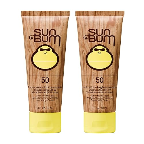Sun Bum Original Spf 50 Sunscreen Lotion Vegan and Hawaii 104 Act Compliant (Octinoxate & Oxybenzone Free) Broad Spectrum Moisturizing UVA/UVB Beauty & Personal Care Sun Bum