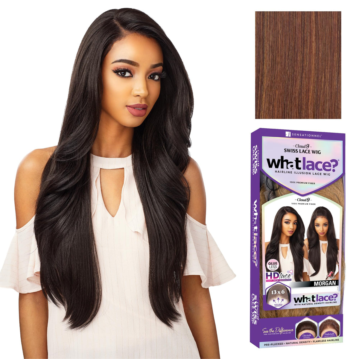 Sensationnel What Lace 13x6 Wig-Morgan, FLAMBOYAGECHOCOLATE
