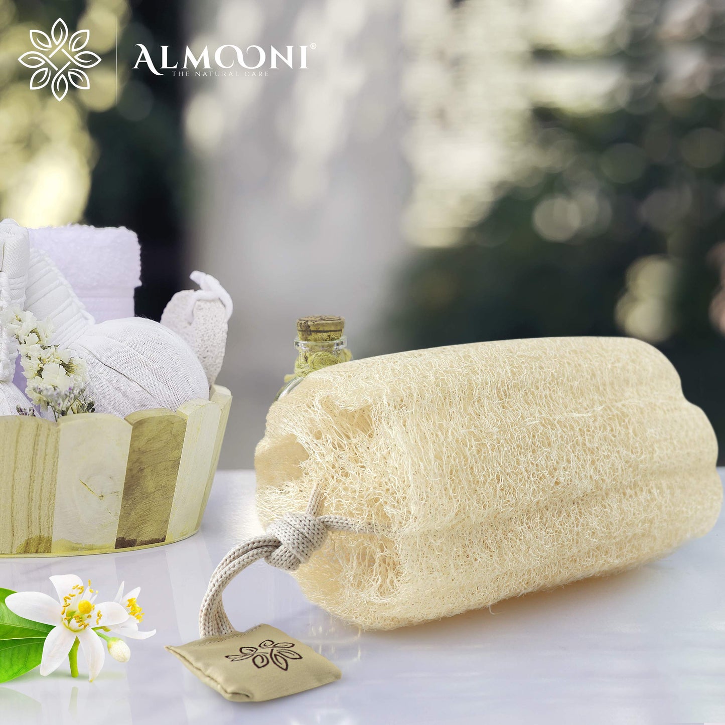 Almooni Egyptian Loofah Exfoliating Body Scrubber, Natural Real Egyptian Shower Loofah Sponge Body Scrubber for Women and Men, for Body and Face That Beauty & Personal Care ALMOONI