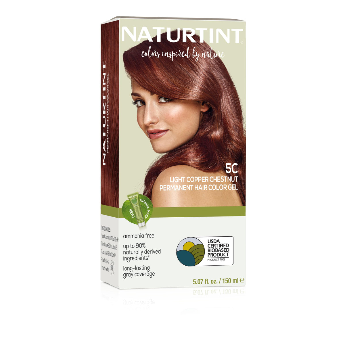 Naturtint 5C Light Copper Chestnut Permanent Hair Color (Pack of 1), Ammonia Free, Vegan, Cruelty Free, up to 100% Gray Coverage, Long Lasting Results Beauty & Personal Care Naturtint