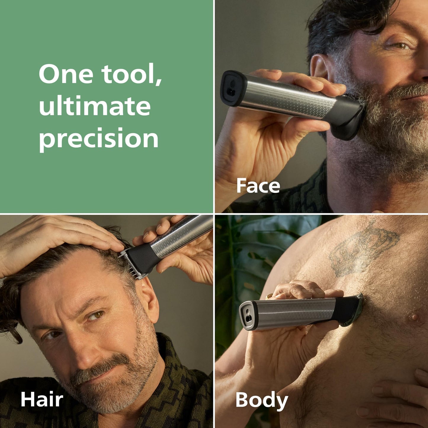 Norelco Philips All-in-One Series 7000 23-Piece Trimmer - Electric Shaver and Clipper for Face, Beard, Head & Body, Self-Sharpening Titanium Blades Beauty and Personal Care Norelco