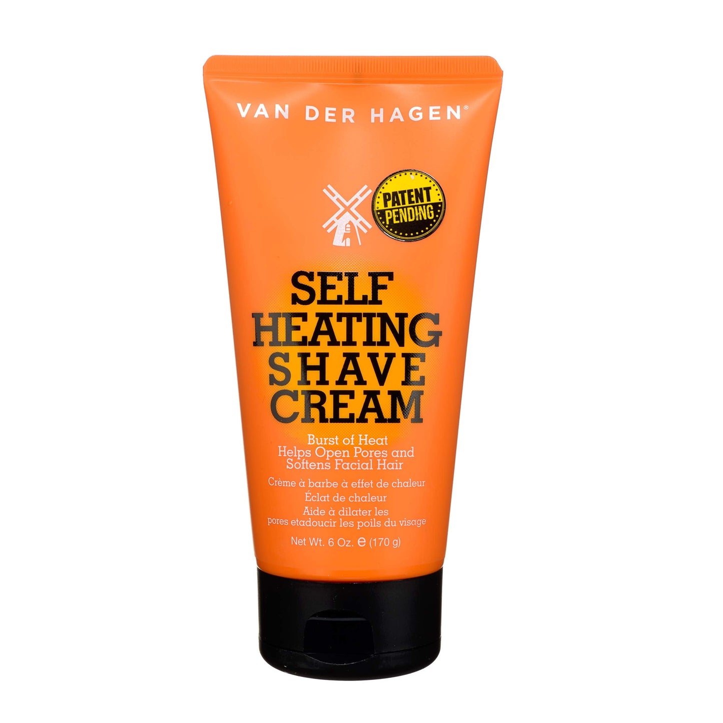 Van Der Hagen Self-Heating Shave Cream - Burst of Warmth Opens Pores and Softens Stubble, 6 oz Beauty & Personal Care Van Der Hagen
