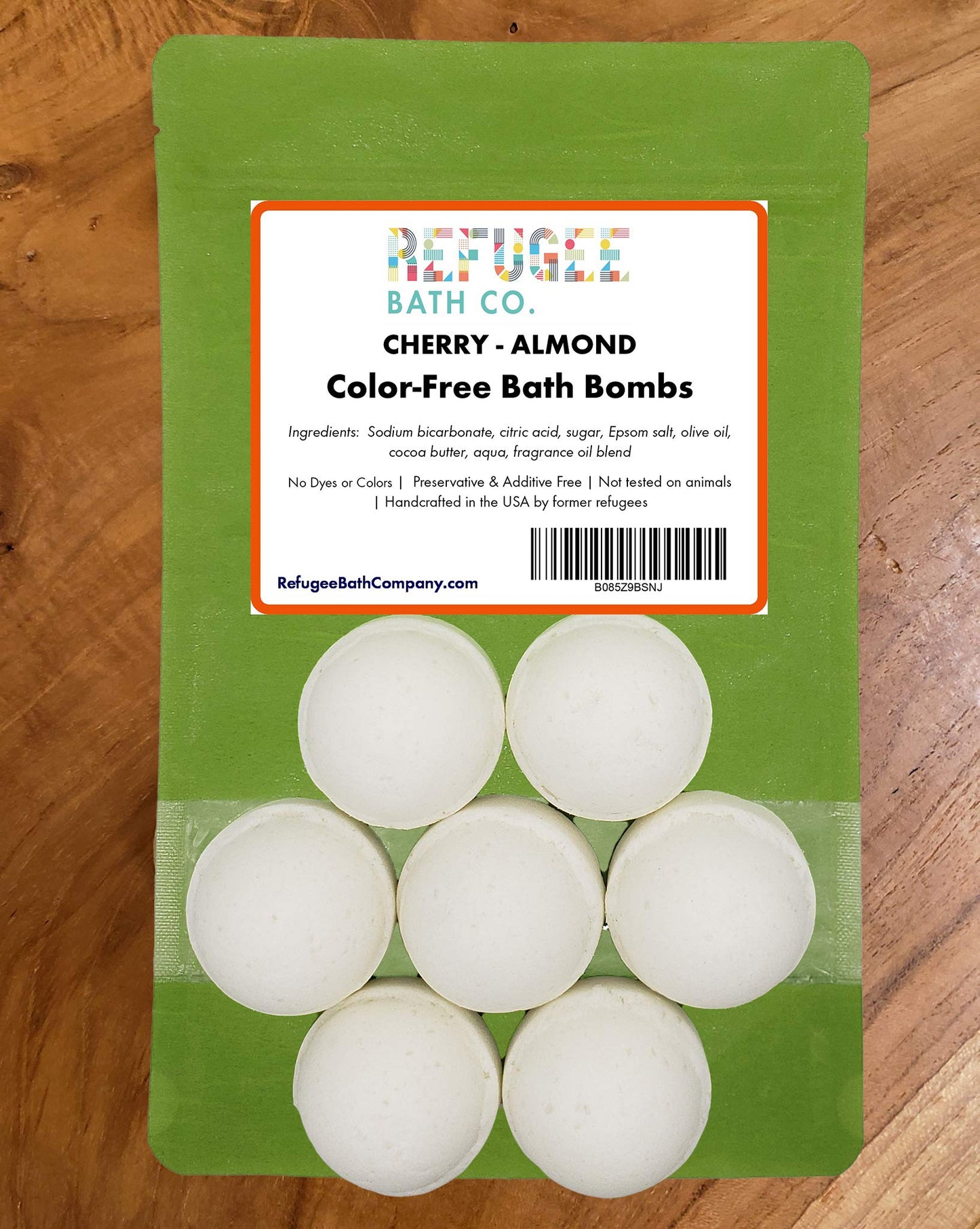 Color-Free Bath Bombs 7 Pack | 2.5 oz. Each | Cocoa Butter and Plant-Based Ingredients with No Dyes of Any Kind | Support Refugee Employment in USA… Beauty & Personal Care Refugee Bath Co.